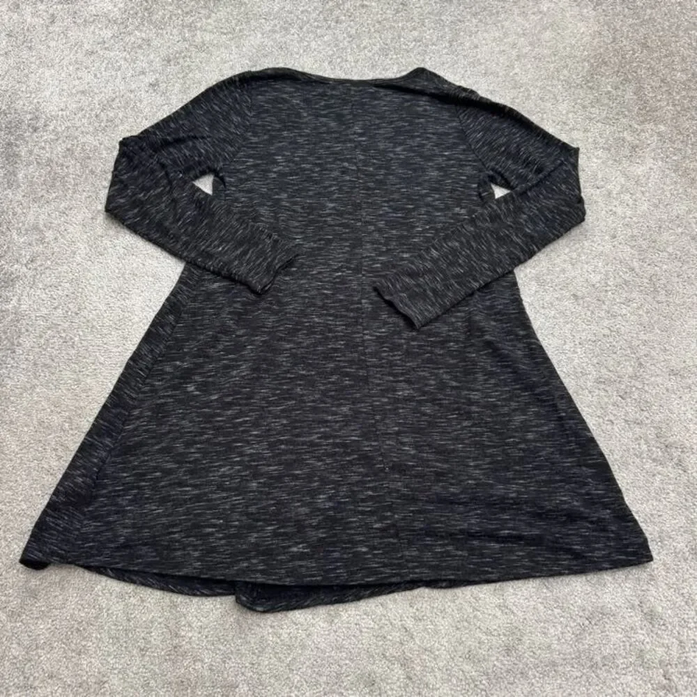 Abercrombie & Fitch Super Soft Swing LS Mini Dress Womens Small Dark Gray V-Neck